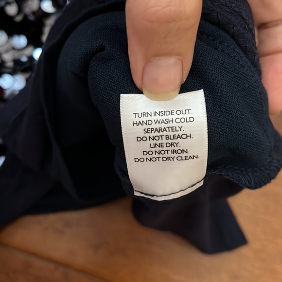 NWT International concepts Navy racer
back sequin tank top Size M - Picture 9 of 10